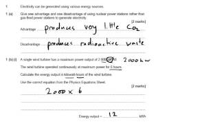 AQA Physics P1 June 2014 Q1