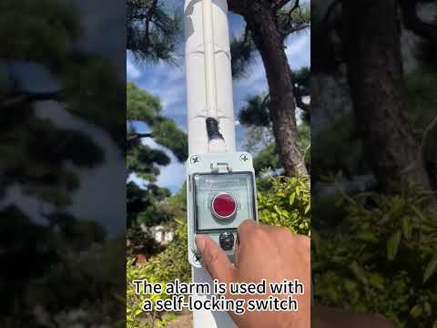 Outdoor high-decibel safety emergency one-button alarm siren#alarmsystem #security