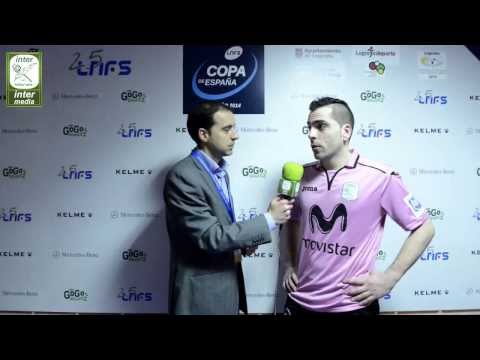 Post partido con J. Herrero. Inter Movistar vs Triman Navarra (4tos Copa de España 2014)