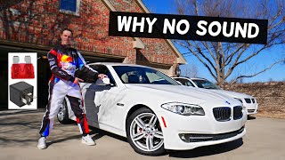 WHY NO SOUND FROM RADIO SPEAKERS BMW F10 F11 528i 535i 520i 530i 550i 518d 520d 525d 530d 535d