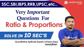 Ratio and Proportion Tips and Tricks | Aptitude Made Easy | Banks, SSC-CGL, RRB @Wisdom jobs