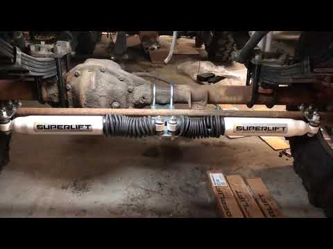 Superlift Dual Steering Stabilizer Install/Review on a Squarebody Chevy