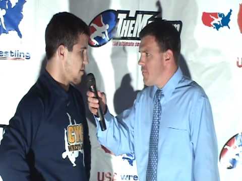 Junior Greco-Roman 189 pound champion Lucas Sheridan