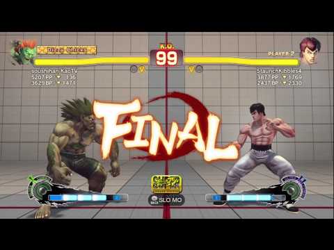 NISHIKIN (Blanka) vs StaunchKibbles4 (Fei Long) AE2012 Ranked Match *720p HD*