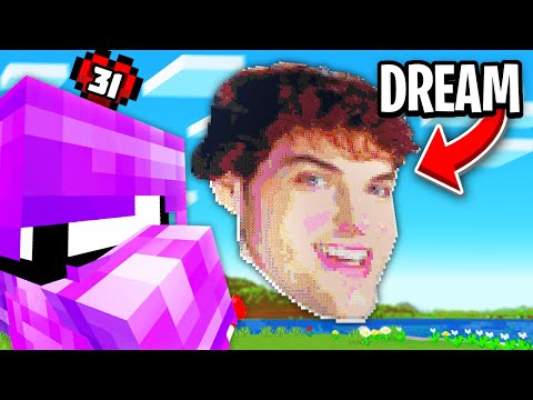 LockDownLife - I Built Dream's Face Reveal in Minecraft Hardcore!