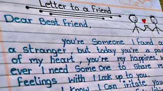 How to write a  letter to my best friend that i miss him so much ? || write a heartfelt leter to fnd