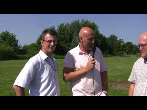 Första spadtaget på Warbergs träningshall