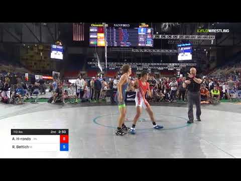 2018 USMC-USAW Cadet & Junior GR Nationals/Cadet 113 Round Of 64 - Alejandro Herrera-rondon (PA) V