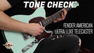 Video thumbnail for TONE CHECK: Fender American Ultra Luxe Telecaster Demo | No Talking by Cream City Music