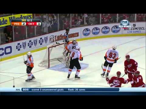 Datsyuk 3 Points (1+2) vs. FLYERS. 2013.10.12