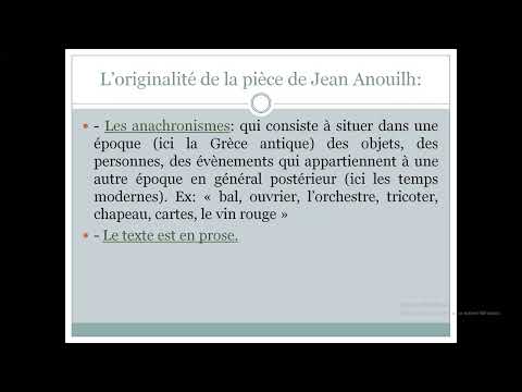 La différence entre "Antigone" de Sophocle et "Antigone" de Jean Anouilh