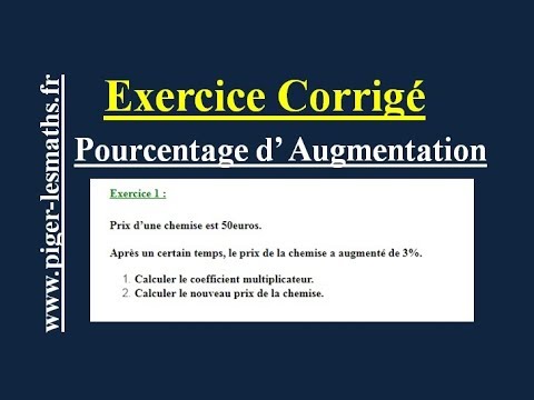 Calcul Coefficient multiplicateur et Valeur après Augmentation | Pourcentage