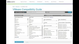 VMware Compatibility Guide
