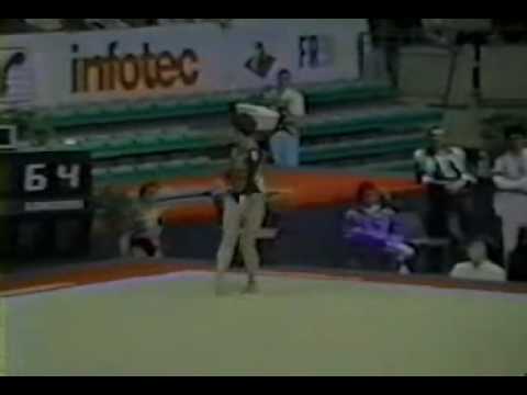 Andrea Molnar 1992 Europeans Event Finals Floor