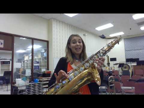 Tenor Saxophone Bb Concert Scale (C Major)