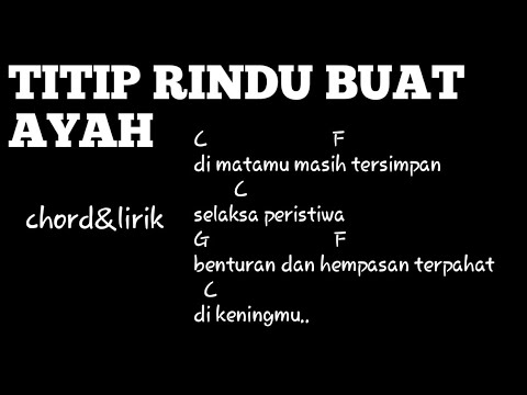 Kunci gitar TITIP RINDU BUAT AYAH-ebiet g ade (chord&lirik)