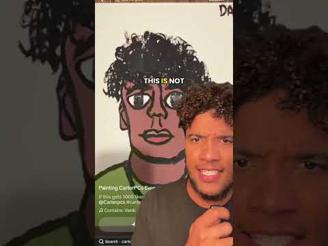 He has been painting me everyday in exchange for a PC.. #carterpcs #tech Painting CarterPCs