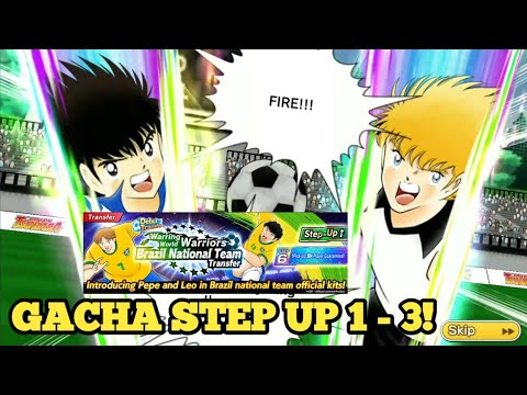 Gacha Step UP 1 - 3! Brazil Rising Sun!🔥🔥🔥- Captain Tsubasa Dream Team