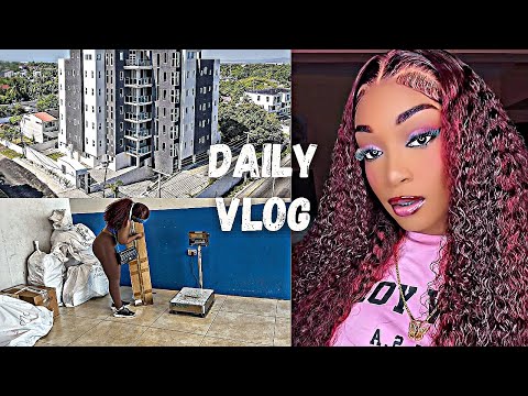 DAILY VLOG- New Apartment Tour + Neighborhood Cookout + Installing Lights + China Pandora Charm