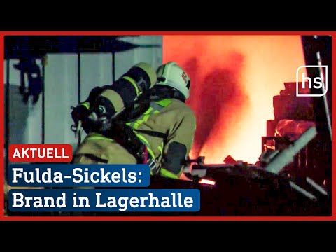 Brand in Lagerhalle in Fulda-Sickels: Gasflaschen fangen Feuer | hessenschau