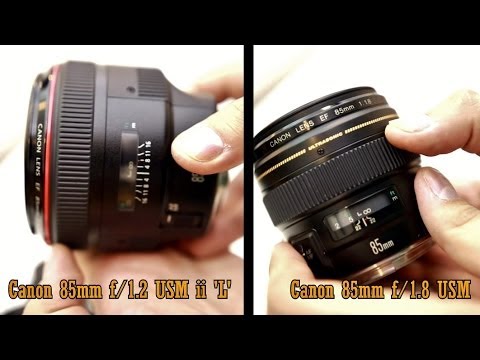 Canon 'L' lens challenge: 85mm f/1.2 'L' vs. 85mm f/1.8