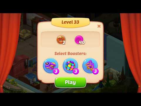 Homescapes Level 33 Walkthrough