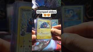 old reverse stamped cards 😍 #pokemoncards #pokemontcg #pokemon #viral #vintage #old #trending #wow