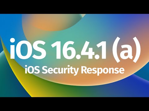 How to Update to iOS 16.4.1 (a) - iPhone iPad | iOS Security Response | Rapid Security Response