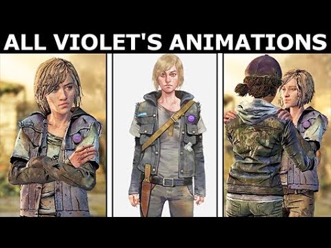 All Violet's Animations, Voices & Outfits - The Walking Dead: The Telltale Definitive Series