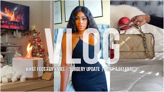 Vlog: What I Got for Xmas | I Met a CELEBRITY | More Surgery Updates & more...