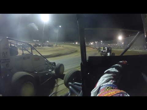 Logan Seavey Southern Illinois Raceway POWRi Midgets September 16, 2017 | ONBOARD