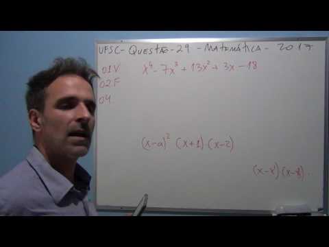 UFSC 2017 Matemática Questão 29