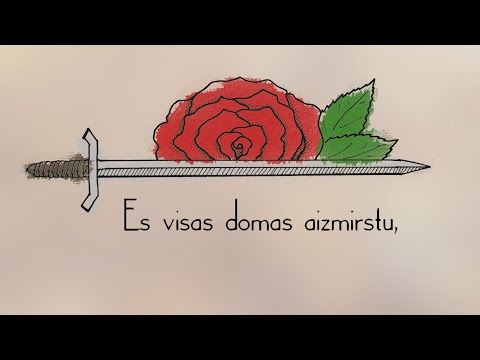 Es visas domas aizmirstu - Aleksandra Špicberga, Vladimirs Kudrins (Lyric Video)