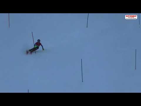 Simon Auer 🇮🇹  - slalom training, Pichl Gsies, Italy #weareskiing #juniorstochampions @atomic