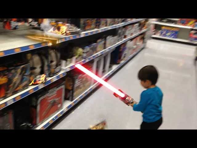 Vídeo relacionado con Star Wars Camiseta con sables de luz para niños, Negra (Negra y Negra), de 9 a 10 años, Reino Unido