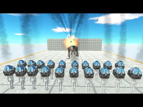 20x MISSILE LAUNCHERS VS EVERY UNIT | ANIMAL REVOLT BATTLE SIMULATOR