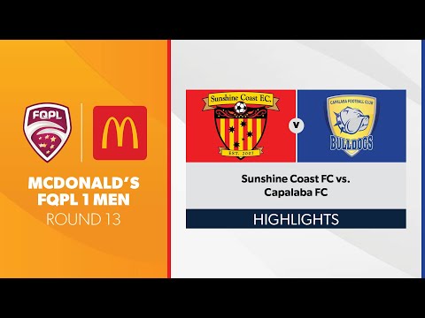 McDonald's FQPL 1 Men R13 - Sunshine Coast FC vs. Capalaba FC Highlights