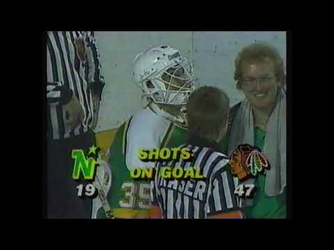 Chicago Blackhawks Minnesota North Stars Sept. 25, 1988 Highlights