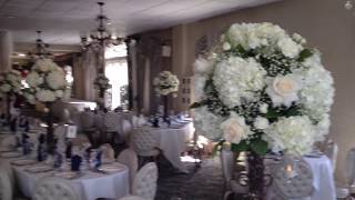 Wedding Reception Flower Centerpieces at The Wood Cliff Manor, Wood Cliff Lake, NJ