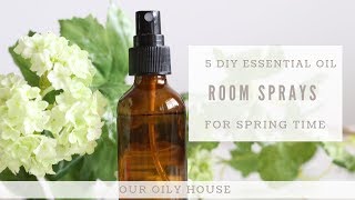 DIY Essential Oil Room Sprays for Spring