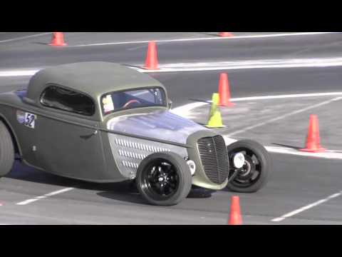 Hot Rod's (Olive Drab) Track Run At Good Guys Autocross: 11-14-2015