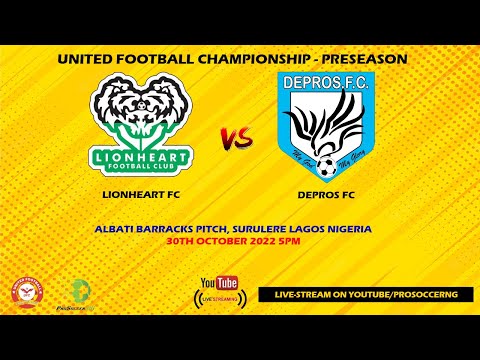 Lionheart FC VS Depros FC - UNITED FOOTBALL CHAMPIONSHIP - PRE SEASON