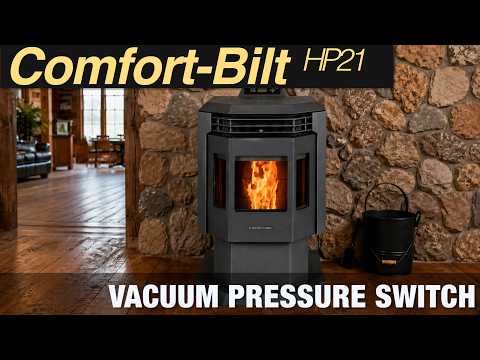 Learn How to Locate and Remove the Vacuum Pressure Switch on the Comfort-Bilt HP21 Pellet Stove