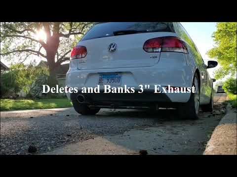 2012 VW golf TDI Rawtek Deletes w/ Stock exhaust vs Banks Exhaust