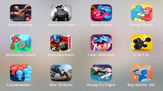 Real Boxing, Stickman Clans, War Robots