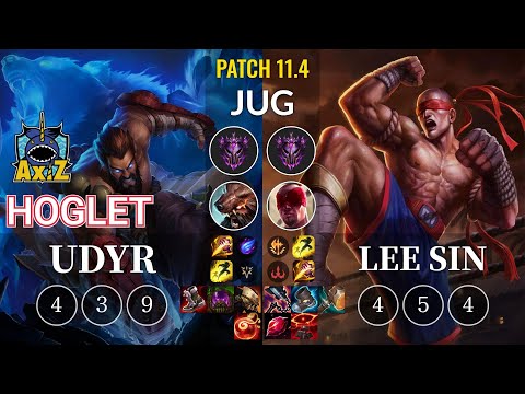 AXIZ Hoglet Udyr vs Lee Sin Jungle - KR Patch 11.4