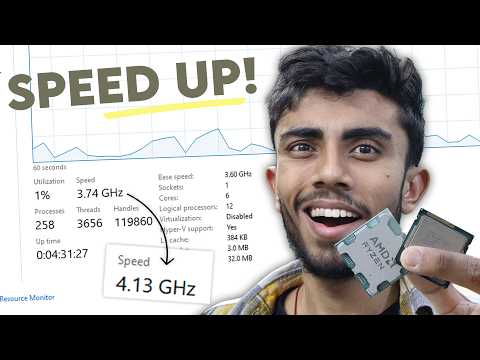 Finally!! Overclocking My CPU⚡️Boost UP CPU Speed For Free! Make Your Windows 10 & 11 Fast 🤩