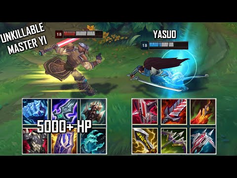 TANK MASTER YI vs YASUO FULL BUILD FIGHTS & Best PENTAKILLS!