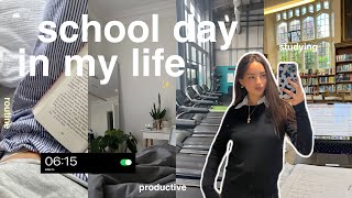 6:15am Productive School Day In My Life | Studying, Gym Vlog