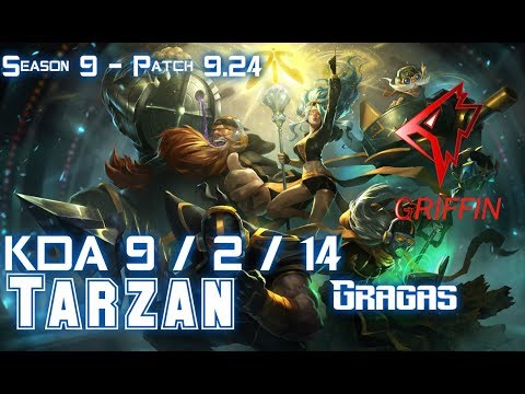 GRF Tarzan GRAGAS vs AATROX Jungle - Patch 9.24 KR Ranked